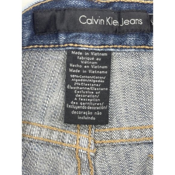 Calvin Klein Women's Jeans Flare Medium Wash Medium Rise Size 30 / 10 - Picture 8 of 12